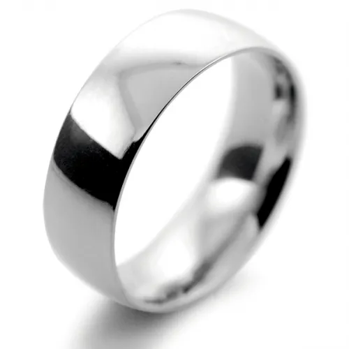 Court Medium - 7mm Palladium Ring